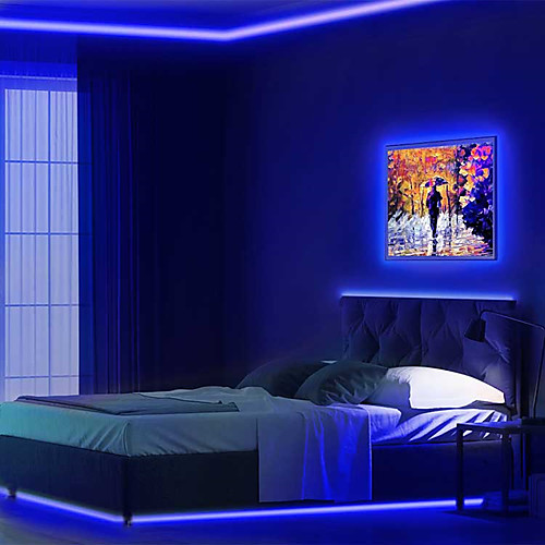 

LED Strip Lights 15M(3x5M) RGB Tiktok Lights 2835 SMD 900 LEDs 8mm Strip Flexible Light LED Tape waterproof AC 12V 600LEDs with 44Key IR Remote Controller Kit