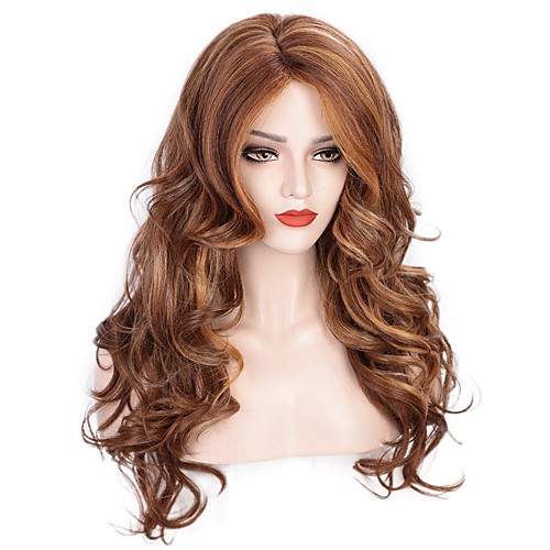 

Synthetic Wig Deep Wave Middle Part Wig Medium Length A1 A2 A3 Synthetic Hair Women's Cosplay Party Fashion Blonde Brown