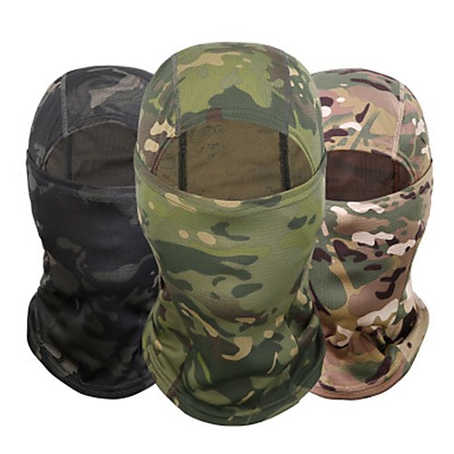 

Men's Cycling Face Mask Cover Balaclava Cap Hunting Hat Outdoor UV Sun Protection Windproof Quick Dry Breathable Hunting Ski / Snowboard Fishing Camouflage Color Jungle camouflage Black