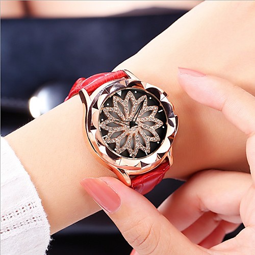 

Women's Quartz Watches Analog Quartz Stylish Floral Style Fashion Water Resistant / Waterproof / PU Leather