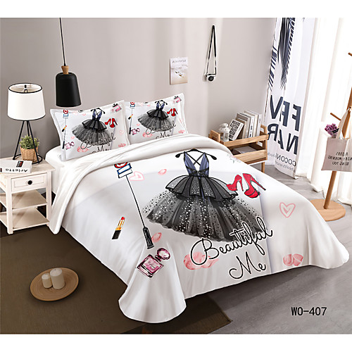 

3-Piece Duvet Cover Set Hotel Bedding Sets Comforter Cover with Soft Lightweight Microfiber, Include 1 Duvet Cover, 2 Pillowcases for Double/Queen/King