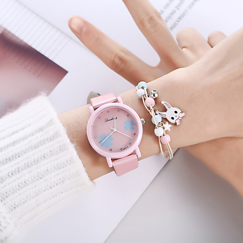 

Girls' Quartz Watches Analog Quartz Stylish Minimalist Creative / PU Leather