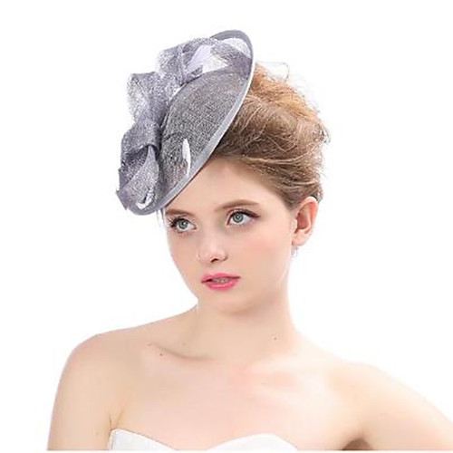 

Organza Headpiece with Solid 1 Piece Wedding / Special Occasion Headpiece