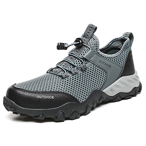 

Men's Trainers Athletic Shoes Sporty Outdoor Water Shoes Mesh Light Brown Black Gray Fall Spring
