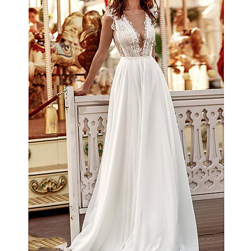 

Women's Swing Dress Maxi long Dress White Sleeveless Floral Backless Embroidered Lace Spring V Neck cold shoulder Sexy Mesh M L XL XXL
