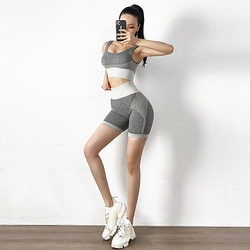 

Women's 2 Piece Activewear Set Workout Outfits Casual Athleisure 2pcs Winter Sleeveless High Waist Nylon Thermal Warm Moisture Wicking Breathable Fitness Running Jogging Exercise Sportswear Skinny