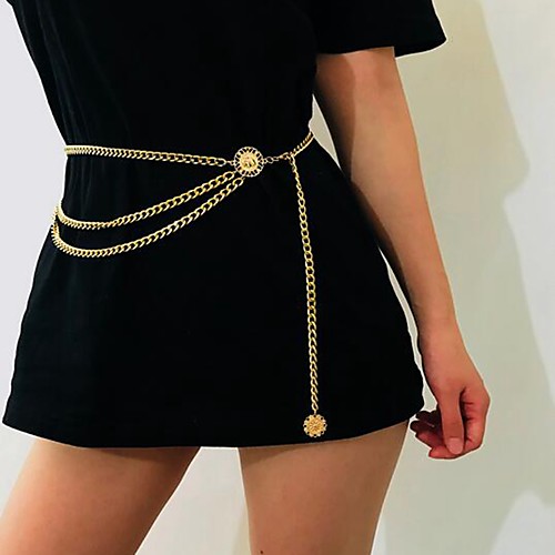 

Waist Chain Stylish Simple Women's Body Jewelry For Beach Bikini Alloy Gold Silver