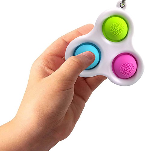 

Fidget Toys Colorful Keychain Simple Dimple Stress Antistress Reliever Autism Needs Anti-stress PopIt Rainbow Toys for Adults