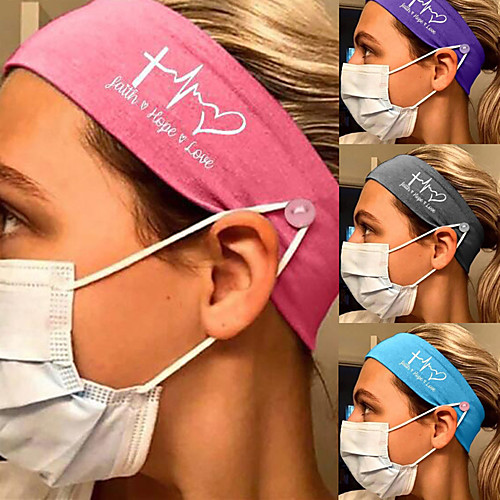 

3 pcs Creative Milk Silk Nurse Anti-leash Button Hairband Sports Headband Ladies Headwear