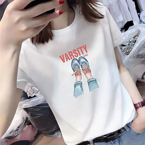 

Women's Tee / T-shirt Pure Color Crew Neck Spandex Sport Athleisure Top Short Sleeves Breathable Soft Comfortable Everyday Use Casual Daily Outdoor