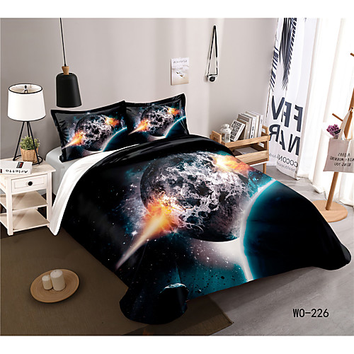 

3-Piece Duvet Cover Set Hotel Bedding Sets Comforter Cover with Soft Lightweight Microfiber, Include 1 Duvet Cover, 2 Pillowcases for Double/Queen/King