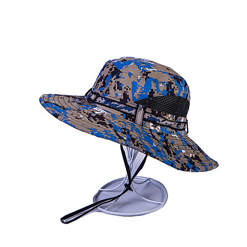 

Men's Hats Fishing Hat Portable Ultraviolet Resistant Breathability Comfortable Camo Spring & Summer Terylene Hunting Fishing Camping / Hiking / Caving Everyday Use Camouflage Color Camouflage Blue