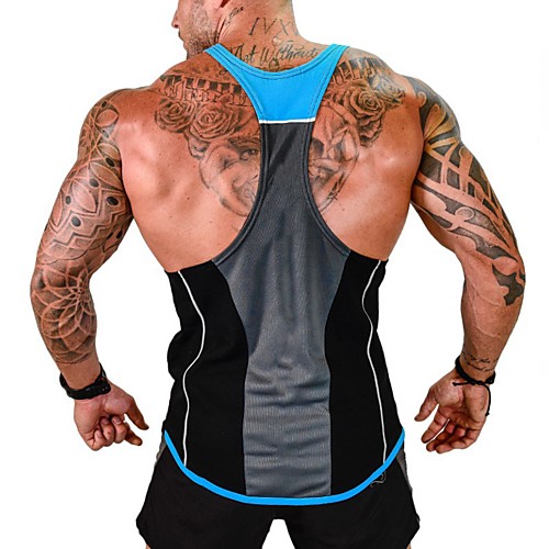 

Men's Sleeveless Running Tank Top Vest / Gilet Athletic Casual Breathable Quick Dry Fitness Basketball Running Walking Warm-Up Sportswear Solid Colored Normal Black / White Black / Red Black / Yellow