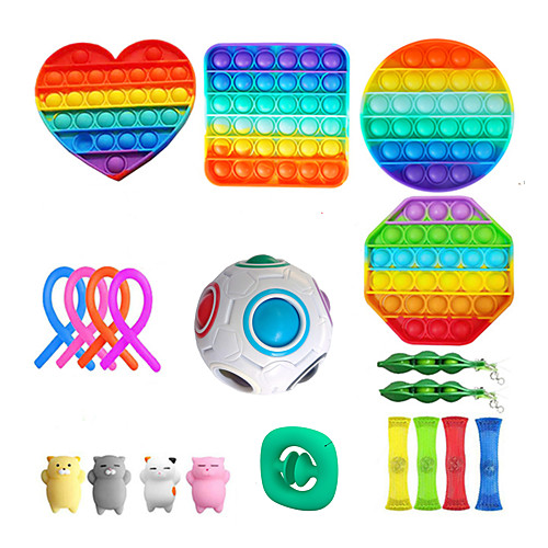 

20 pcs Fidget Toys Anti Stress Toy Set Strings Marble Relief Gift for Adults Girl Children Sensory Stress Relief Antistress Toys