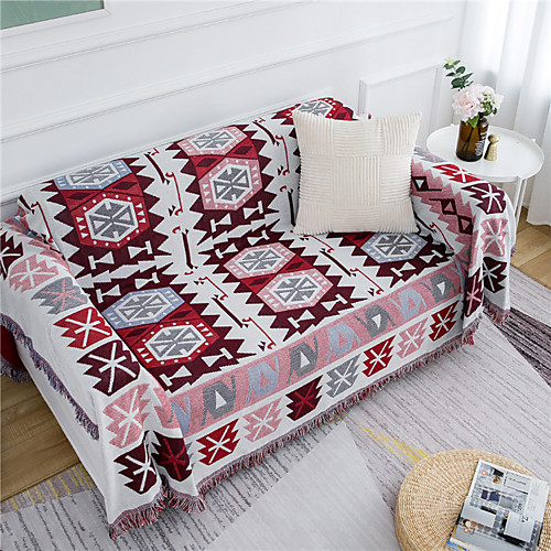 

Sofa Cover Multi Color / Geometric Printed Cotton Slipcovers