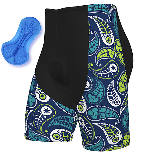 

21Grams Men's Cycling Shorts Spandex Bike Padded Shorts / Chamois Breathable Quick Dry Sports Blue Mountain Bike MTB Road Bike Cycling Clothing Apparel Bike Wear / Athleisure