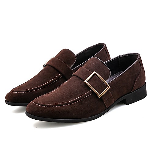 

Men's Loafers & Slip-Ons Business Casual Vintage Daily Party & Evening Walking Shoes Cowhide Handmade Height-increasing Wear Proof Booties / Ankle Boots Black Brown Spring Summer