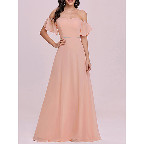 

Women's A Line Dress Maxi long Dress Blushing Pink Sleeveless Solid Color Spring Summer Elegant Sexy 2021 S M L XL