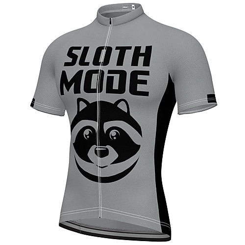 

21Grams Men's Short Sleeve Cycling Jersey Spandex Grey Bike Top Mountain Bike MTB Road Bike Cycling Breathable Quick Dry Sports Clothing Apparel / Athleisure