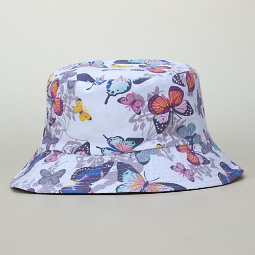 

Adults' Fishing Hat Bucket Hat Spring, Fall, Winter, Summer Athleisure Outdoor Camping & Hiking Cotton Packable Breathable UV Protection / Animal / Cartoon