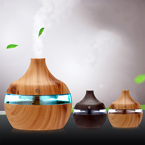

Water Drop Wood Grain Humidifier Car/Office/Household USB Aroma Diffuser 300ML Humidifier