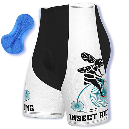 

21Grams Men's Cycling Shorts Spandex Bike Padded Shorts / Chamois Breathable Quick Dry Sports White Mountain Bike MTB Road Bike Cycling Clothing Apparel Bike Wear / Athleisure