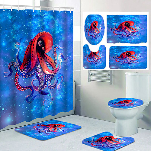 

Bathroom Shower Curtains & Hooks Casual Polyester Waterproof