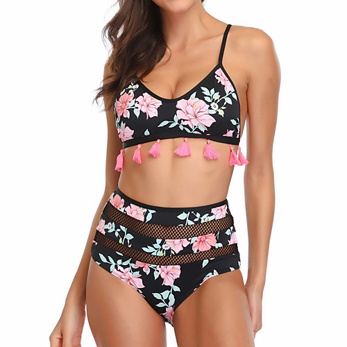 

Women's Tankini Swimwear Breathable Quick Dry Sleeveless 2 Piece - Swimming Surfing Water Sports Patchwork Summer