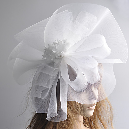 

1920s Retro Tulle Fascinators with Floral 1 Piece Special Occasion / Party / Evening Headpiece