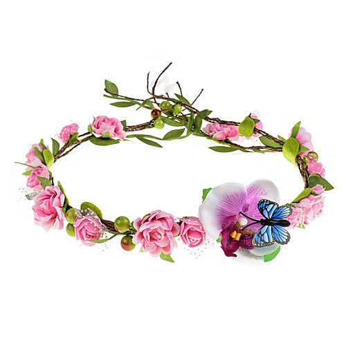 

Flower Style Romantic Fabric Headpiece with Floral 1 Piece Special Occasion / Party / Evening Headpiece