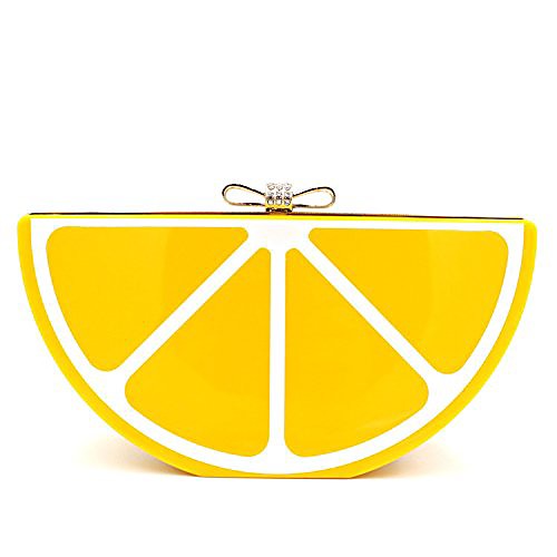 

women acrylic lemon evening bags purses clutch vintage banquet handbag