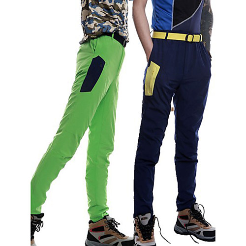 

Men's Hiking Pants Trousers Patchwork Outdoor Tailored Fit Waterproof Breathable Quick Dry Ultra Light (UL) Spandex Pants / Trousers Yellow Blue Light Grey Green Dark Navy Hunting Fishing Climbing S
