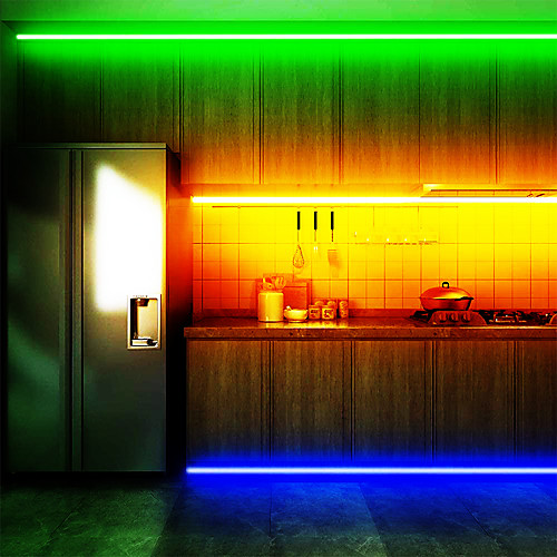 

LED Strip Lights Waterproof WiFi Wireless Smart Controlled 20M(4x5m) RGB Tiktok Lights 5050 10mm 12V 20A Power Supply and 1Set Mounting Bracket Works with Android and iOS System
