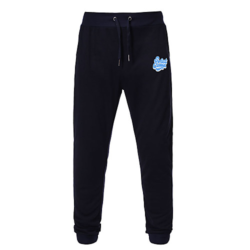 

Men's Casual / Sporty Sweatpants Outdoor Sports Daily Sports Pants Pants Graphic Full Length Drawstring Pocket Print Black Light gray Dark Gray Navy Blue