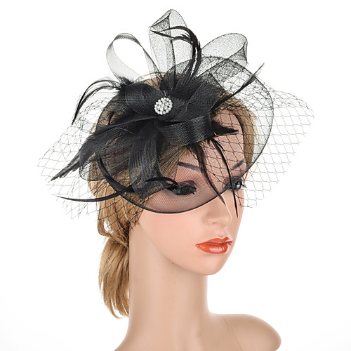 

Elegant Retro Feathers Fascinators with Feather 1 Piece Special Occasion / Party / Evening Headpiece