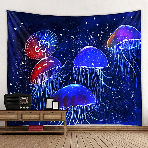 

Tapestry Wall Hanging Art Deco Blanket Curtain Hanging Bedroom Living Jellyfish