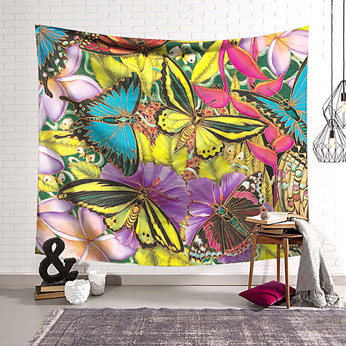 

Wall Tapestry Art Decor Blanket Curtain Hanging Home Bedroom Living Room Decoration Polyester Butterfly