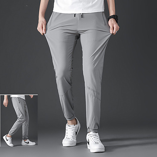 

Men's Boys' Hiking Pants Trousers Solid Color Summer Outdoor Regular Fit Ultraviolet Resistant Quick Dry Breathable Stretchy Pants / Trousers Dark Grey Black Light Grey Hunting Fishing Climbing S M L