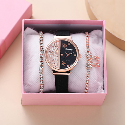 

Women's Quartz Watches Analog Quartz Stylish Minimalist Creative Large Dial / PU Leather