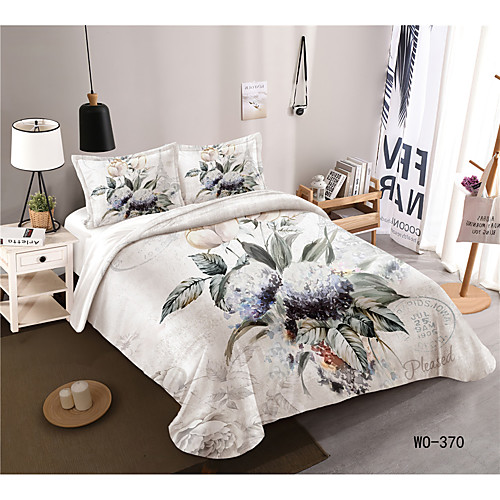 

3-Piece Duvet Cover Set Hotel Bedding Sets Comforter Cover with Soft Lightweight Microfiber, Include 1 Duvet Cover, 2 Pillowcases for Double/Queen/King