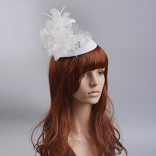 

Elegant Retro Feather Fascinators with Feather / Trim 1 Piece Special Occasion / Party / Evening Headpiece