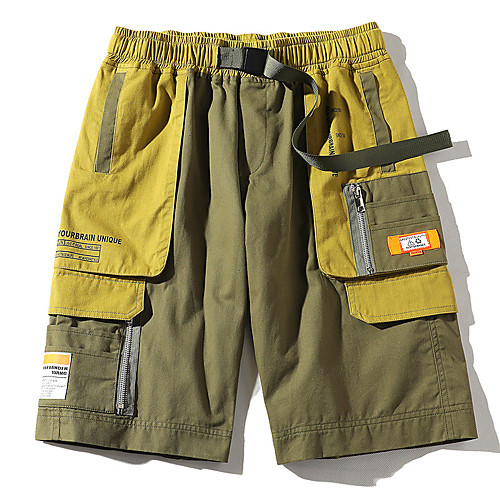 

Men's Hiking Shorts Summer Outdoor Regular Fit Breathable Soft Comfortable Wear Resistance Cotton Shorts Yellow Army Green Khaki Hunting Fishing Climbing M L XL XXL XXXL