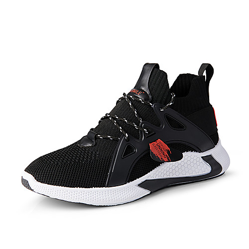 

Men's Trainers Athletic Shoes Sporty Athletic Outdoor Basketball Shoes Fitness & Cross Training Shoes Elastic Fabric Tissage Volant Breathable Non-slipping Shock Absorbing Booties / Ankle Boots White