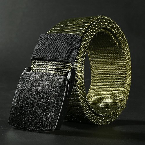 

Men's Military Tactical Belt Breathable Wearable Protective for Solid Colored Canvas Fall Spring Summer