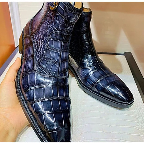 

Men's Boots Daily PU Synthetics Blue Fall Winter