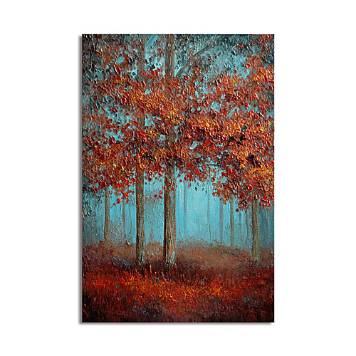 

Oil Painting Hand Painted Vertical Abstract Landscape Modern Stretched Canvas