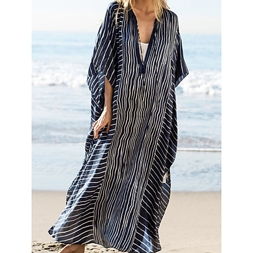 

Women's Swimsuit Cover Up Beach Top Swimsuit Chiffon Slim Abstract Photo Color Swimwear T shirt Dress Tunic V Wire Bathing Suits New Fashion Sexy