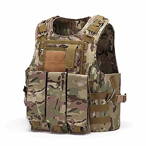 

kocthomy tactical vest for men, airsoft lightweight adjustable and removable waterproof combat vest