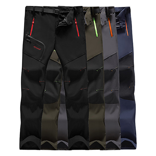 

Men's Hiking Pants Trousers Summer Outdoor Waterproof Breathable Quick Dry Stretchy Pants / Trousers Bottoms Black Blue Army Green Grey Hunting Fishing Climbing L XL XXL XXXL 4XL / Zipper Pocket