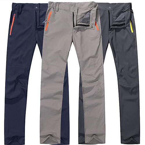

Men's Hiking Pants Trousers Solid Color Summer Outdoor Quick Dry Breathable Soft Wear Resistance Pants / Trousers Dark Grey Black Army Green Dark Navy Hunting Fishing Camping / Hiking / Caving S M L